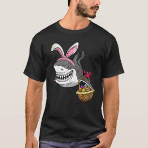 Camiseta Guay Easter Shark Easter Basket Bunny Ears Happy E