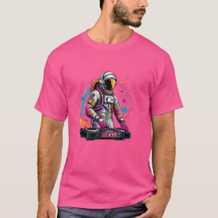 Camiseta Guay Edgy Trippy Astronauta Music DJ