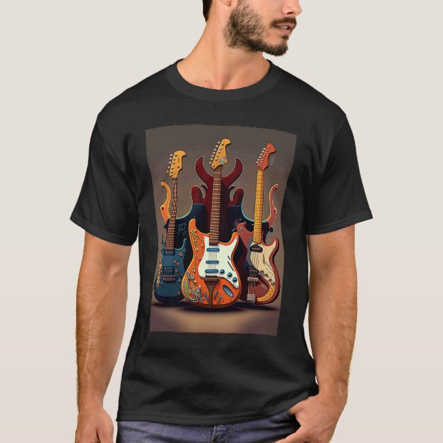 Camiseta Guay Electric Guitars Collection F (Anverso)