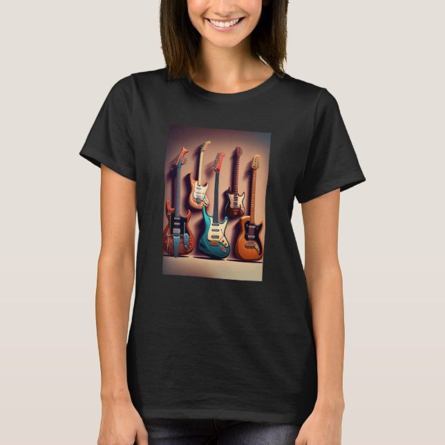 Camiseta Guay Electric Guitars Collection F (Anverso)