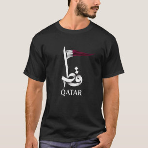 Camiseta Guay Estado del Orgullo de Qatar Bandera Tees gráf