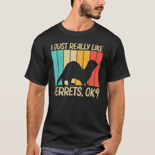 Camiseta Guay Ferret Para Hombres Mujeres Mascota Ferret An