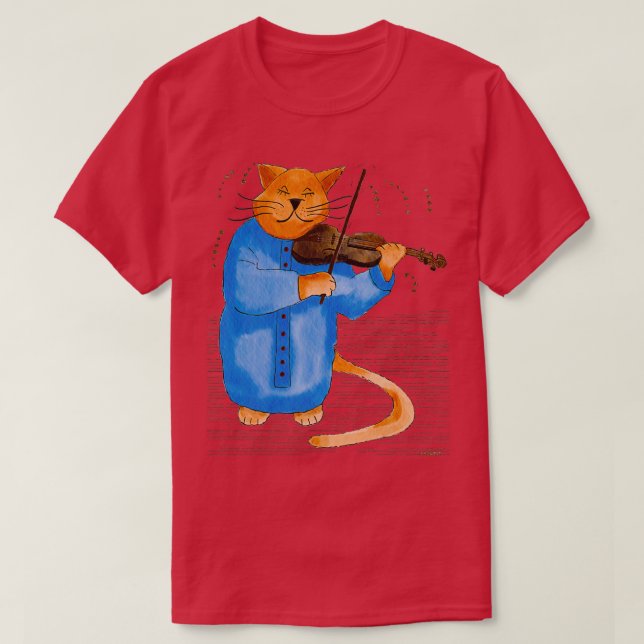 Camiseta Guay Fiddle Cat (Diseño del anverso)