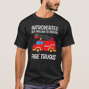 Camiseta Guay Fire Truck Art Para Hombres Mujeres Chicas Fi
