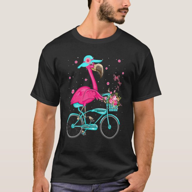 Camiseta Guay Flamingo En Bicicleta (Anverso)