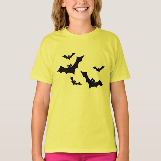 Camiseta Guay Flying Bat | Camiseta Cute Vampire B (Anverso)