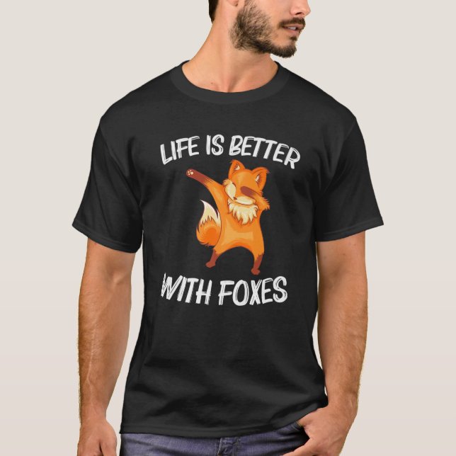 Camiseta Guay Fox Art Para Hombres Mujeres Que Dabbing Red  (Anverso)