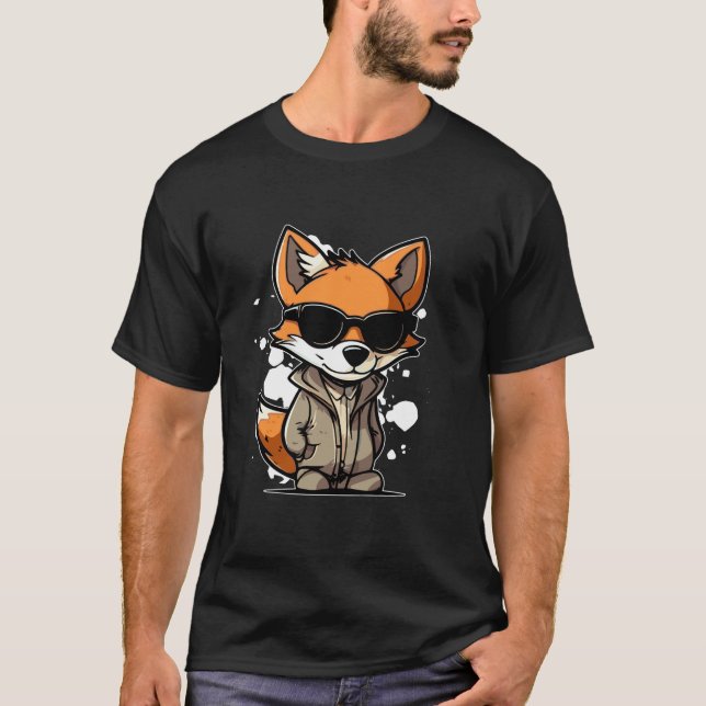 Camiseta Guay Foxes Gafas de sol Relajantes Animales Forest (Anverso)