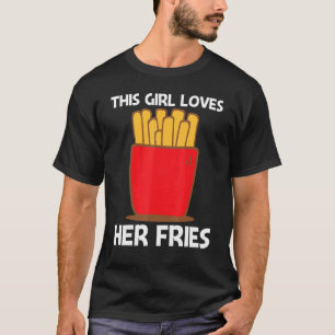 Camiseta Guay Fries Para Chicas Niños De Comida Rápida Snac