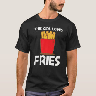Camiseta Guay Fries Para Chicas Niños De Comida Rápida Snac