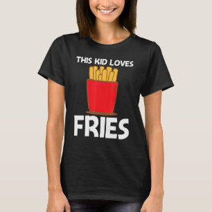 Camiseta Guay Fries Para Niños Snack De Comida Rápida