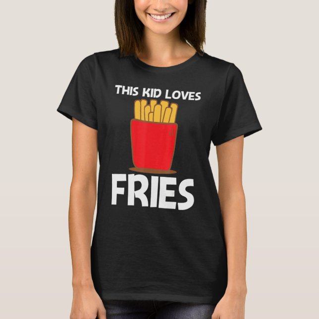 Camiseta Guay Fries Para Niños Snack De Comida Rápida (Anverso)