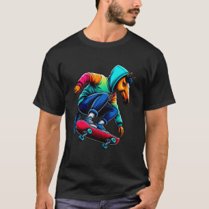 Camiseta Guay Funky Horse Skateboarding Ilustracion Arte