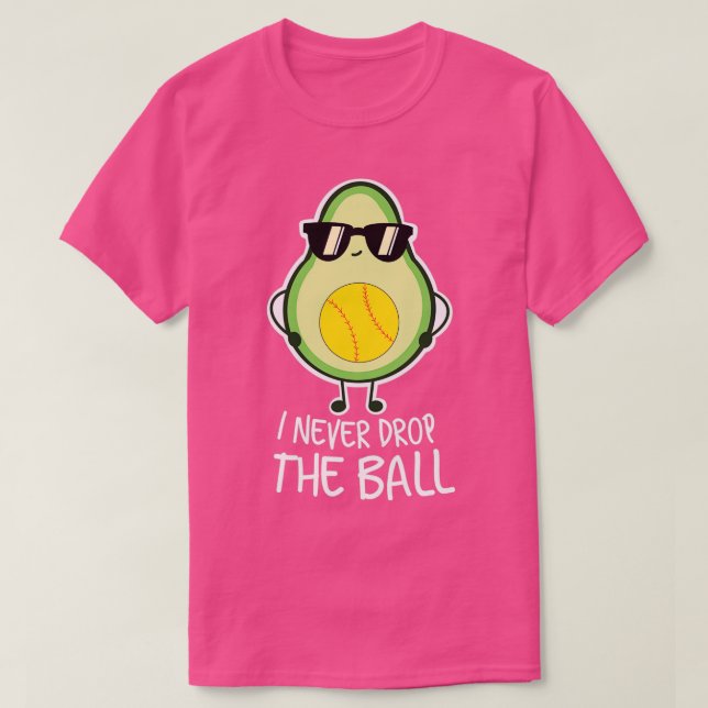 Camiseta Guay Funny Aguacate Softball Lover (Diseño del anverso)