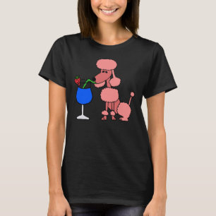 Camiseta Guay Funny Pink Poodle Está Bebiendo Un Daiquiri