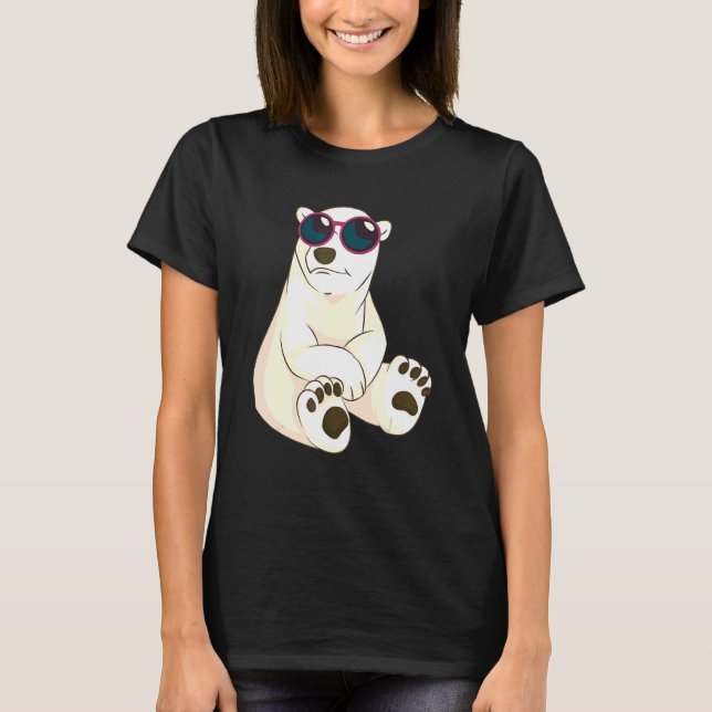 Camiseta Guay Gafas de sol Oso Polar Animal Ártico (Anverso)
