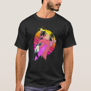 Camiseta Guay Gafas de sol Retro Palmeras Vaporwave Tropica
