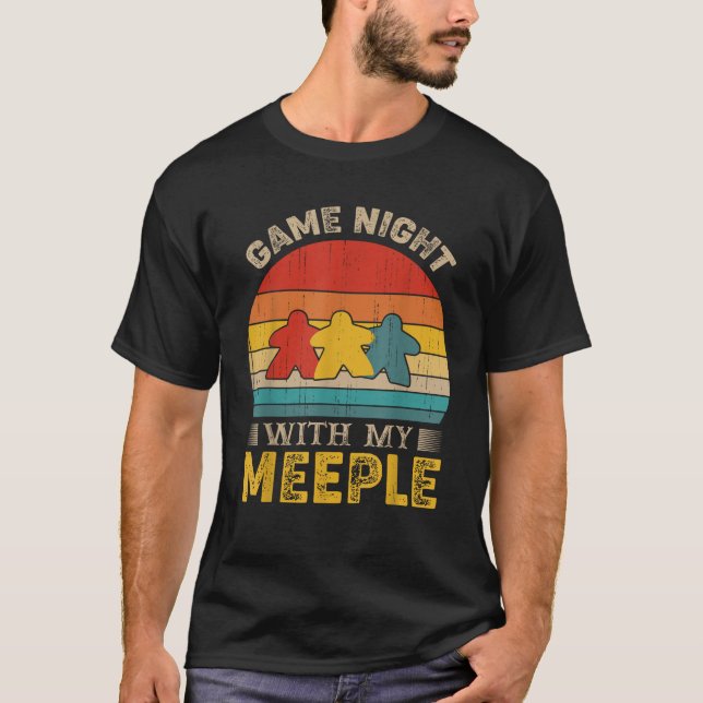 Camiseta Guay Game Night con mi Meeple Board Game Group (Anverso)