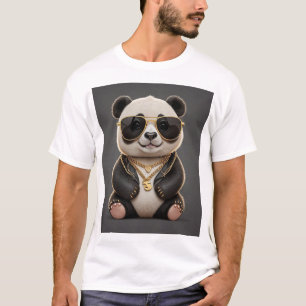 Camiseta Guay, Gangsta Panda Con Una Cadena De Oro