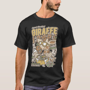 Camiseta Guay Giraffe Breakfast Crunch Loops Comedia