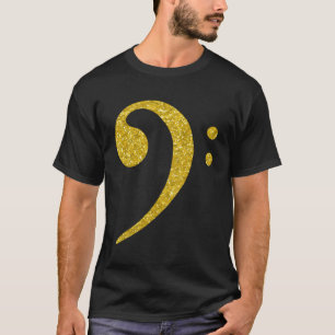 Camiseta Guay Gold Bass Guitar F Clef Key