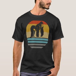 Camiseta Guay Gorilla Silhouette Animal Lover Vintage Retro