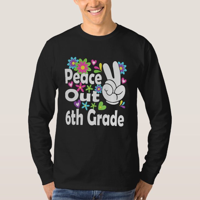 Camiseta Guay graduado de 6° grado de Peace Out (Anverso)