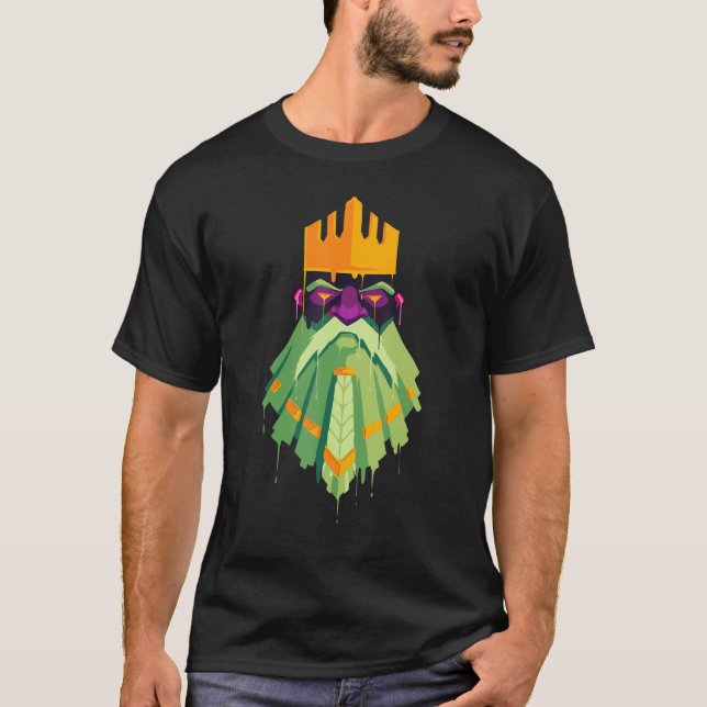 Camiseta Guay Graffiti Paint Drip Dwarp King Zombie Scary H (Anverso)