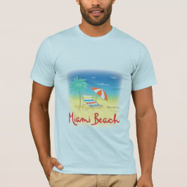 Camiseta Guay gráfico de Miami Beach Florida Palms