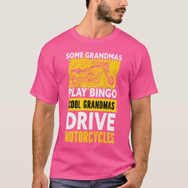 Camiseta Guay Grandmas Drive Motocicleta (Anverso)