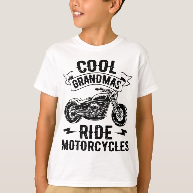 Camiseta Guay Grandmas Ride Motocicletas Motorcycle Aovers  (Anverso)
