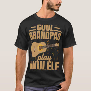 Camiseta Guay Grandpas Reproduce Gráfico De Música De Ukule