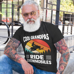 Camiseta Guay Grandpas Rie Snowmobiles Vintage Sunset
