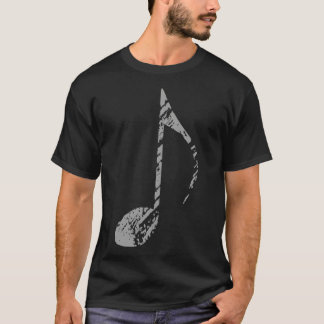 Camiseta Guay Grunge Music Note Gray