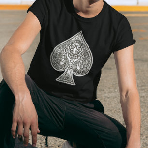 Camiseta Guay Grunge Retro Artista De Póquer De Espadas