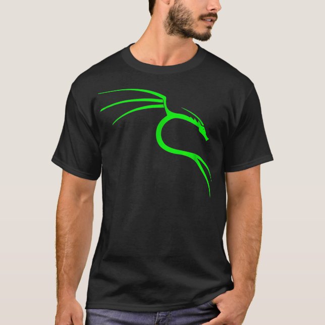 Camiseta Guay Hacker Nerd Tees - Kali Linux Dragon (Anverso)