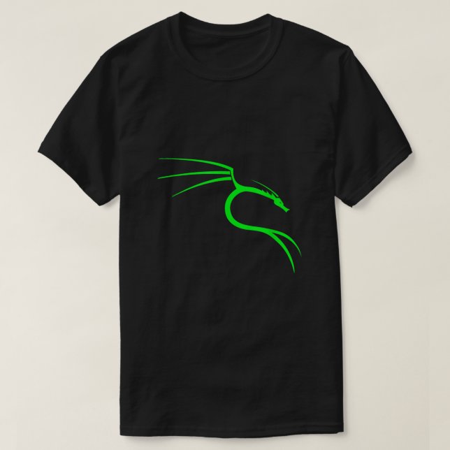 Camiseta Guay Hacker Nerd Tees Kali Linux Dragon (Diseño del anverso)