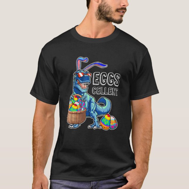 Camiseta Guay Happy Easter Dinosaur Eggs cellent Basket Bun (Anverso)