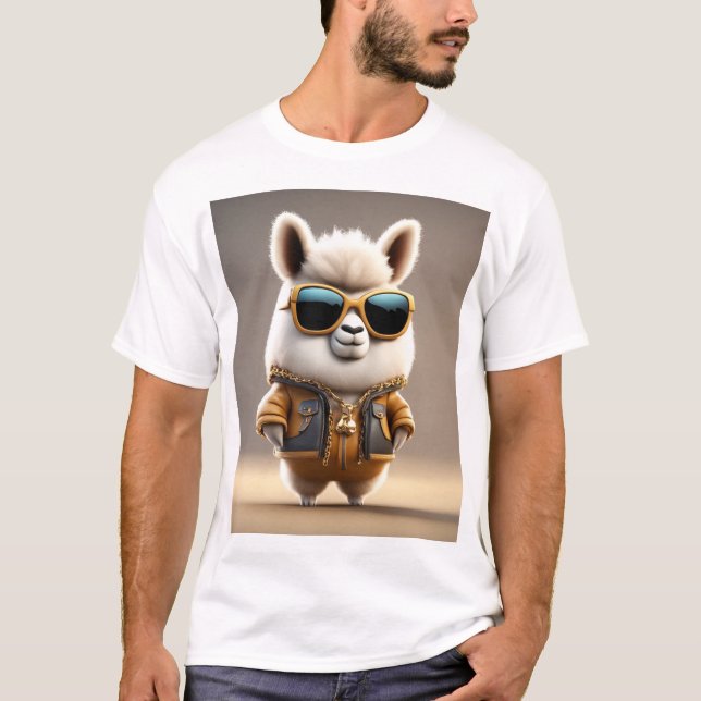 Camiseta Guay, Hip, Fluffy Lama (Anverso)
