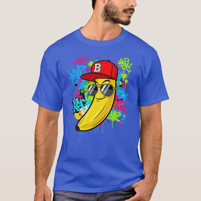 Camiseta Guay Hip-Hop Banana Graffiti Arte (Anverso)