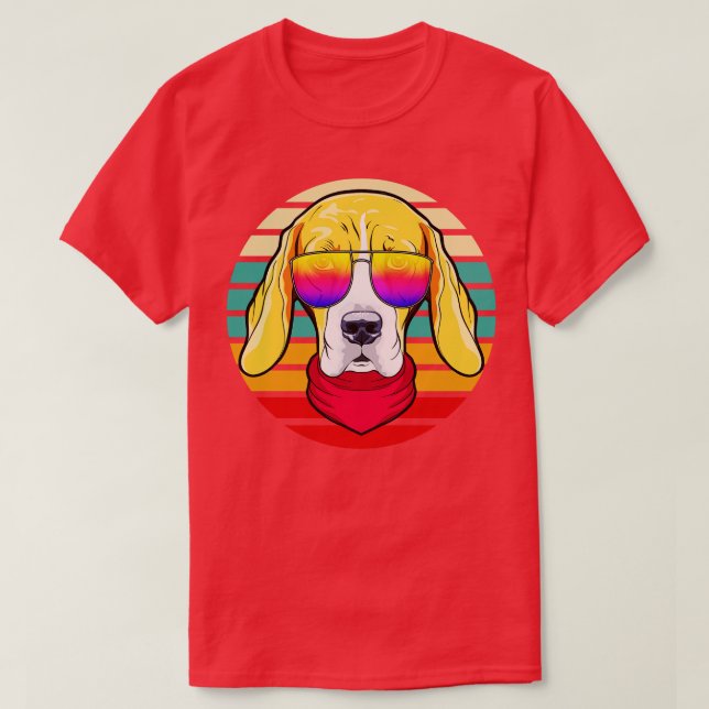 Camiseta Guay Hipster Dog Retro Style (Diseño del anverso)