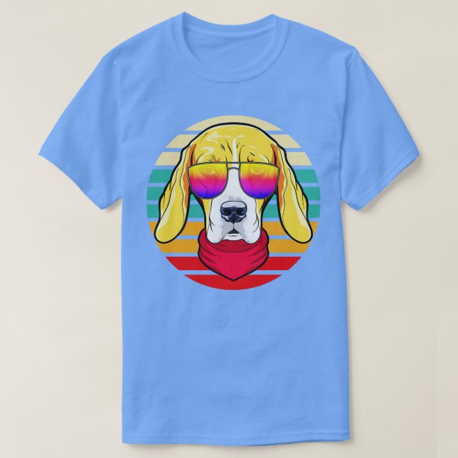 Camiseta Guay Hipster Dog Retro Style (Diseño del anverso)
