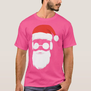 Camiseta Guay Hipster Santa Claus barba gafas de sol audífo