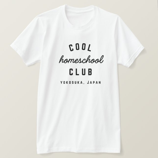 Camiseta Guay Homeschool Club Yokosuka Edition (Anverso del diseño)