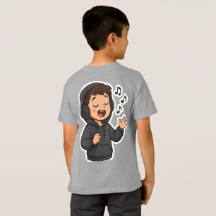 Camiseta Guay Hoodie Boy Singing Pegatina 🎧 Amante de la