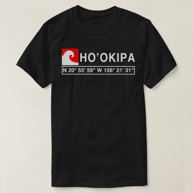 CAMISETA GUAY HOOKIPA SURF T CON COORDINADORES GPS (Diseño del anverso)