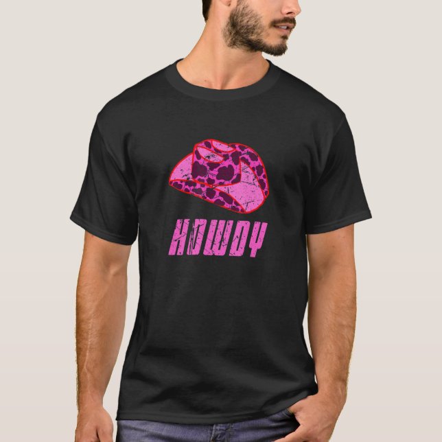 Camiseta Guay Howdy Cowgirl Gorra Rance Chica Rodeo Ridi (Anverso)