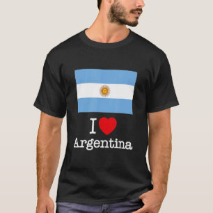 Camiseta Guay I Love Argentina Ilustracion Novedad Graphic