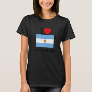 Camiseta Guay I Love Argentina Ilustracion Novedad Graphic