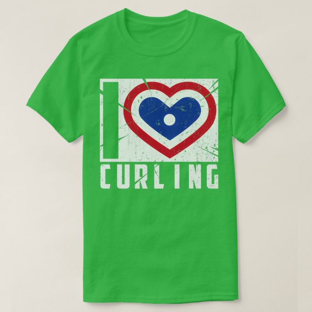 Camiseta Guay I Love Curling Design Cute Winft Regalo Para  (Diseño del anverso)